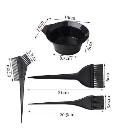 SYCLS 24-Piece Hair Dye Set - Professional DIY Hair Color Tools for Home Salon - Black Hair Dye Kit - Buy Online on GoSupps.com