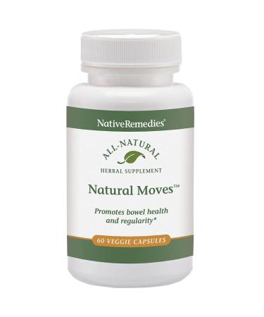 Native Remedies Natural Moves - All Natural Herbal Supplement Promotes Bowel Health and Regularity as Related to Constipation - 60 Veggie Caps