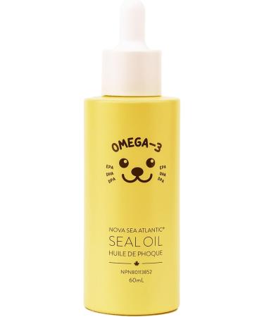 Wild Caught Omega 3 Harp Seal Oil Drops With More DPA EPA & DHA Supports Children's Heart Health Brain Development and Overall Wellness More easily absorbed 60ML - Buy Online on GoSupps.com