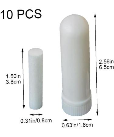 Buy Lipfer 10pcs Essential Oil Aromatherapy Empty Nasal Inhaler Tubes - Ideal for Essential Oils | International Shipping - Buy Online on GoSupps.com
