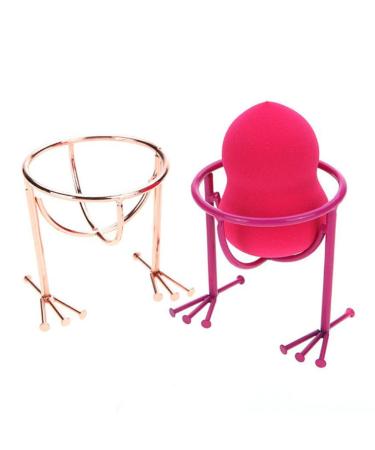 Makeup Sponge Holder | Rose Gold Drying Rack for Egg Powder Puff | Beauty Tool Stand - Buy Online on GoSupps.com
