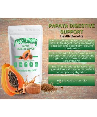 Freshlydried Papaya Digestive Supplement - Buy Online on GoSupps.com