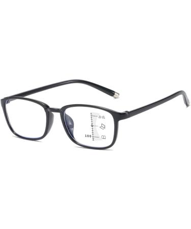 Ultra-Light TR90 Multifocus Reading Glasses - Anti-Blue Light Fashionable Zoom - Gray Frame 3.50 - Buy Online on GoSupps.com