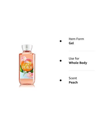 Bath & Body Works Pretty as a Peach Shower Gel 10 Fl Oz - Shea & Vitamin E Infused - Buy Online on GoSupps.com