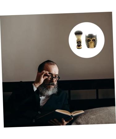 Minkissy 3 Sets Skull Bar Razor Brush & Bowl - Premium Beard Shaving Accessories for Men - Buy Online on GoSupps.com