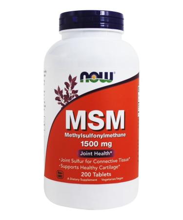 Now Foods MSM 1500mg 200 Tablets