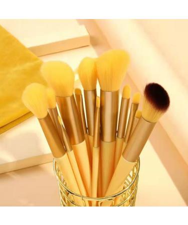 13 Piece Makeup Brush Set Yellow - Buy Online on GoSupps.com