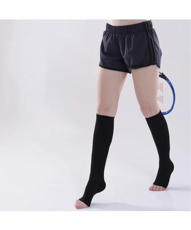 Compression Stockings 23-32 mmHg for Varicose Veins - XL Medium Hose with Silicone Band - Opaque Solid Support for Swelling Relief - International Shipping Available - Buy Online on GoSupps.com