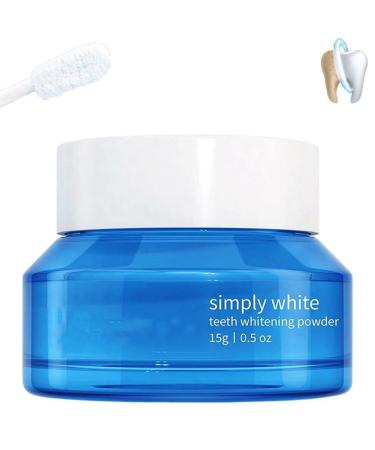 Teeth Whitening Powder Natural Teeth Whitening Powder Instant Whitening and Stain Removal No Sensitivity - Enamel-Safe Toothpaste Whitening Powder(1pcs)
