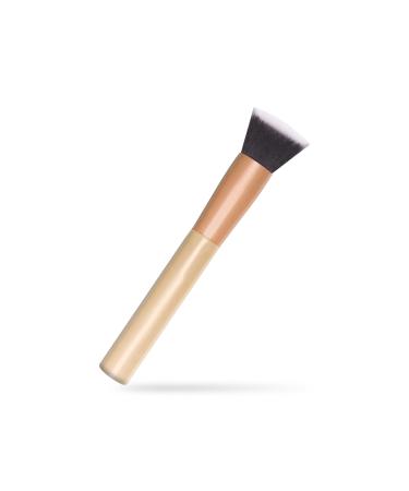 G4GADGET Liquid Foundation Brush - Premium Kabuki Flat Top Brush for Blending Liquid Cream Powder - Flawless Makeup Application - No Shedding Synthetic Bristles