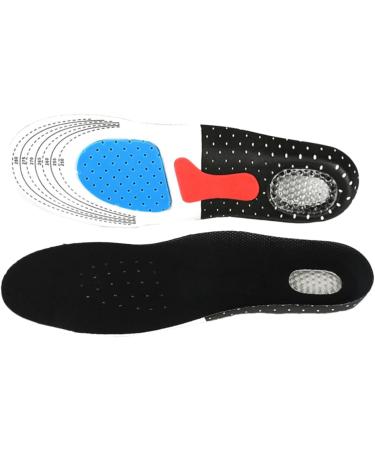 2 Pairs Arch Support Heel Cushion Insert - Breathable Eva Insoles for Basketball & Training - Black Shoe Pads - Buy Online on GoSupps.com