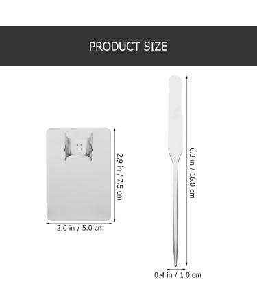 Buy Minkissy Makeup Mixing Palette Set - Stainless Steel Foundation Tray & Cosmetic Spatula | Perfect for Professional & DIY Makeup - Buy Online on GoSupps.com