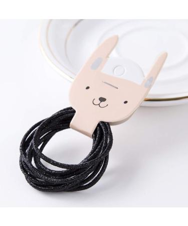 LOVEF 200pcs Glitter Multi-Color Hair Elastics Hair Ties - No Crease Ponytail Holders for Girls & Ladies - Buy Online on GoSupps.com