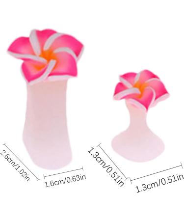 Toe Separators 8 Flower Toe Separator Toe Separators Silicone Daisy Flower Toe Spacers Reusable Toe Separators For Nail Varnish Toe Dividers For Nail Polish Pedicure Tools Pink - Buy Online on GoSupps.com