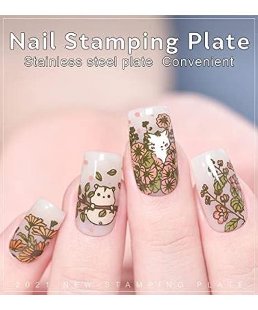 KADS Nail Art Stamping plate Nail Template Nail Art Design Tool Nail DIY Design Image Plate (ZO019) - Buy Online on GoSupps.com
