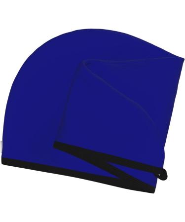 Navy Microfiber Hair Towel | Super Absorbent Wrap for Women | Quick Dry Coral Velvet Cap for Long Curly & Thick Hair - Buy Online on GoSupps.com