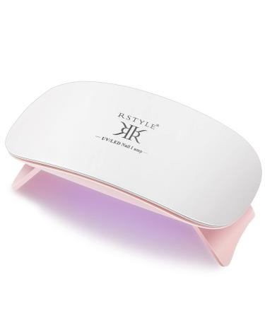 RSTYLE Mini UV LED Gel Nails Lamp Portable Pink Nail Dryer for all Nail Polishes 6W With USB