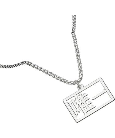 Shop Oralgos Unisex Fashionable Necklace with Chinese Characters | Stylish Alloy Metal Jewelry for Girls - Buy Online on GoSupps.com