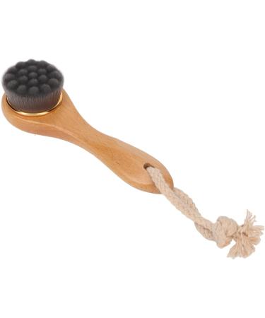 Manual Facial Cleansing Brush Beech Facial Exfoliating Brush Face Wash Scrub Exfoliation Brush for Applying Face Mask Deep Pore Cleaning Makeup Skincare Removal - Buy Online on GoSupps.com