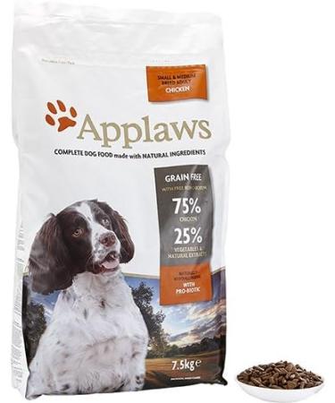Applaws Natural Complete Adult Dry Dog Food for Small and Medium Breed Dogs Chicken 7.5 kg (Pack of 1) - Buy Online on GoSupps.com