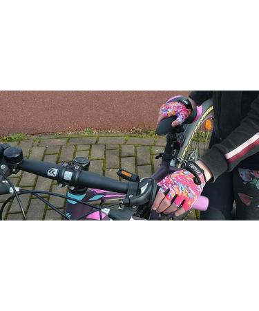 Molti Children's Half Finger Cycling & Sports Gloves - Colorful Bike & Hiking Gloves - Buy Online on GoSupps.com