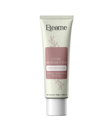 E-tteameV itamin E Scrub with Rice Water Unlock Your Glow With Eteame Riceelixir Scrub - 100ml