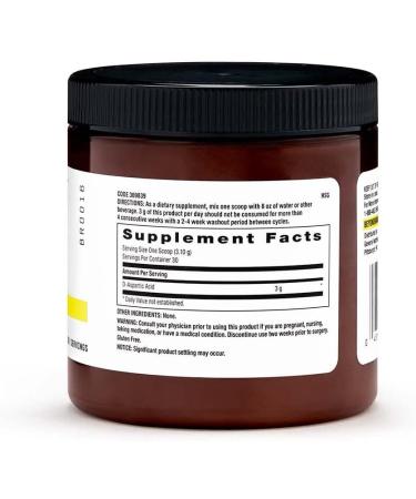 Beyond Raw Chemistry Labs D-Aspartic Acid Powder - Muscle Development & Recovery | 30 Servings - Buy Online on GoSupps.com