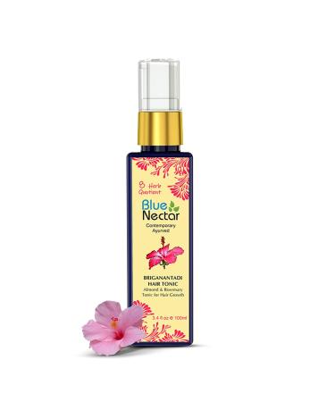 Blue Nectar Hair Growth Serum with Rosemary Oil for Hair Growth  Ayurvedic Hair Tonic Spray with 8 Herbs - 100 ml