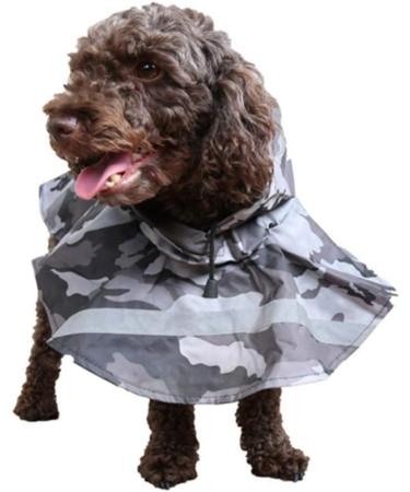 Reflective Waterproof Dog Jacket with Hood - Breathable Rain Coat for Medium & Large Dogs (Gray) | Perfect for Outdoor Adventures - Buy Online on GoSupps.com