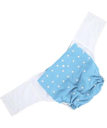Premium Washable Adult Diaper | Adjustable Incontinence Care | Sky Blue Cloth Diaper with Exhaustive Pocket Design - Buy Online on GoSupps.com