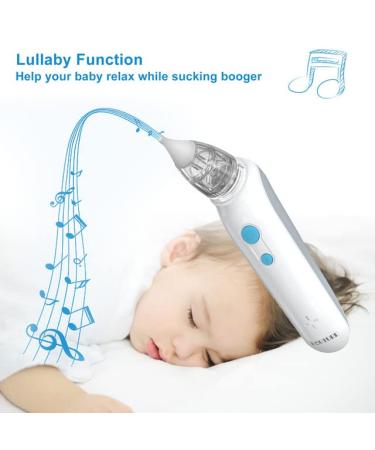 Electric Baby Nasal Aspirator | Rechargeable Baby Nose Sucker with Music - Effective & Gentle Baby Nose Cleaner - Buy Online on GoSupps.com