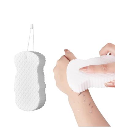 Iopykkoa white Ultra Soft Bath Body Shower Sponge super soft peeling bathroom swimming ultra soft peeling sponge shower brush peeling swimming for women men