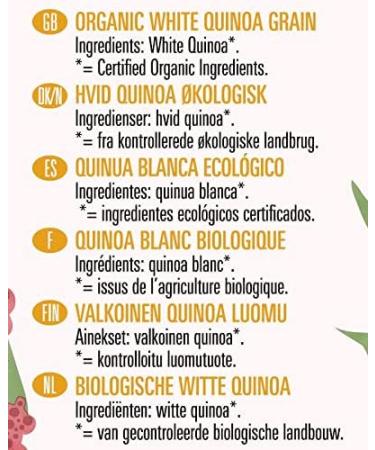 Biona Organic White Quinoa 500g - Organically Grown Without GMOs -Wheat-free Alternative - Naturally Vegan & High in Fibre - Sustainable 100% Recyclable Paper Packaging -For Salads Stews and Cooking Pack of 2 - Buy Online on GoSupps.com
