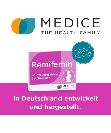 Remifemin 100 Tablets - Natural Hormone-Free Relief for Light to Medium Menopause Symptoms - 1 Pack (100 Tablets) - International Shipping Available - Buy Online on GoSupps.com