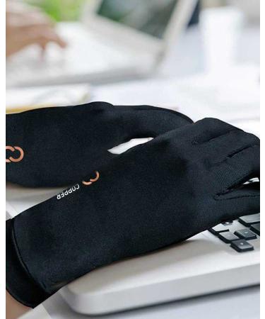 Medium Copper Compression Arthritis Gloves with Touchscreen Tips - Relief for Hand Pain, Carpal Tunnel, Rheumatoid, Inflammation, Tendonitis, and Nerve Damage - Ideal for Men and Women | 1 Pair - Buy Online on GoSupps.com