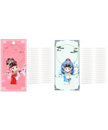 POPETPOP 2 Sets lifting belt Lifter big eyes single sided double sided eyelid tape eye lid tape for hooded eyes hooded eyelid lifter strips adhesive tape invisible double eyelid stickers