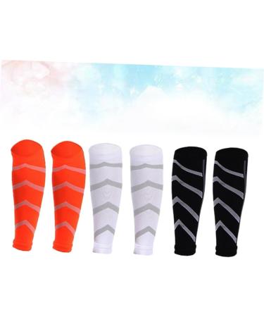 NOLITOY Calf Guard Socks - 9 Pairs Black Compression Leg Sleeves for Running & Protection - Buy Online on GoSupps.com