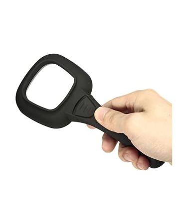 Lightweight Magnifying Glass Hand-Held Square 6X High-Definition Glass Magnifier with 5Led 1Uv Lamp for Reading and Maintenance Tools Lofty Ambition