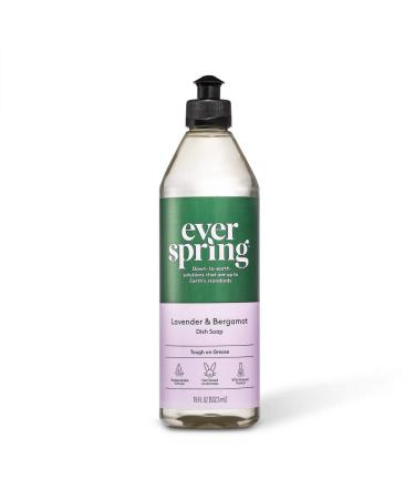 Lavender & Bergamot Liquid Dish Soap - 18 fl oz - Everspring