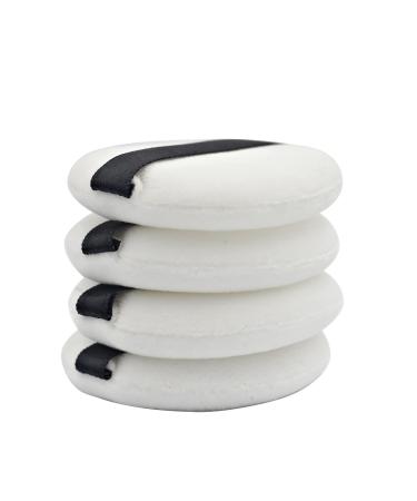 4PCS Powder Puff 2.16 inch Powder Makeup Puffs Pads Makeup with Ribbon Face Powder Puffs for Loose and Foundation Replacement (4PCS Normal Size 2.16 Inch) 4PCS Normal Size (2.16 Inch)