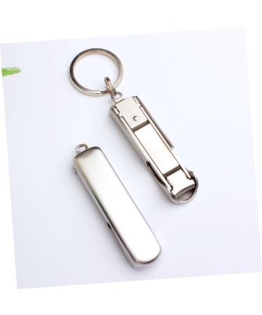 Ipetboom Stainless Steel Bottle Opener Stainless Steel Nail Clipper Stainless Steel Keychain Fold Nail Clippers - Buy Online on GoSupps.com