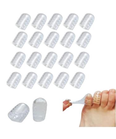 Yxrrving 10 parts/los silicone gel small toe tube pipe chicken eyes blow pinkie protector gel toe bale finger finger sleeve protection transpot 20pcs