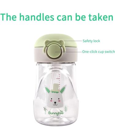 Bunnytoo 300ml Sippy Cup for Toddlers | BPA-Free Leak-Proof Spill-Free Night Trainer Cup with Silicone Spout | Suitable from 8+ Months | Green - Buy Online on GoSupps.com