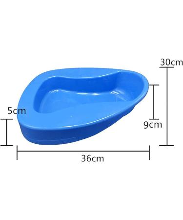 Healthcare Bedpan Firm Thick Plastic Stable Potty for Women Men Elderly Female Male Children - Portable and Easy to Use(Blue) - Buy Online on GoSupps.com