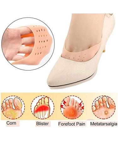 3 Pairs Ballet Silicone Toe Caps - Full Toe Protection for Ballet Pointe Shoes & High Heels | Breathable Nude Toe Sleeves for Forefoot Cushioning - Buy Online on GoSupps.com