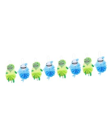 Ipetboom 8 Pcs Baby Loofah Kid Gloves Bath Gloves Cleaning Scrubber Shower Loofahs Body Puff Kids Sponge Bath Luffa Bath Sponge Bath Loofah Sponges Barber or Child Take a Bath Tub