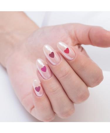 2 Boxes 3D Nail Art Charms Valentine Love Heart Nail Art Charms Nail Rhinestone for DIY Nail Art Manicure Cellphone Decoration - Buy Online on GoSupps.com