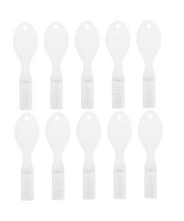 Gleavi manual toothbrush 10st mini toothbrush portable wear-resistant prison toothbrush tooth cleaning brushes prison used accessories white travel soft fur plastic