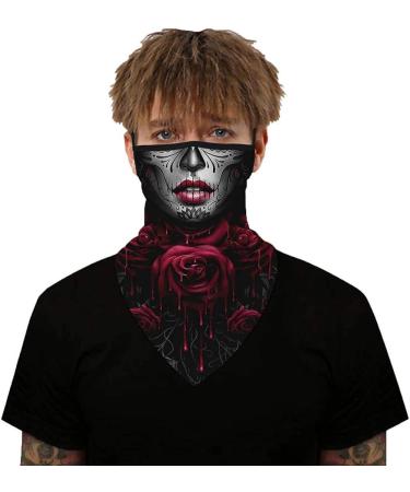 Youning Triangular Scarf Neckerchief | 3D Print Unisex Mouth Protection | Christmas Santa Snowman Bandana Headscarf | Multi-functional Gear for Men & Women - Buy Online on GoSupps.com
