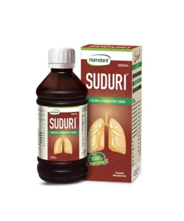 Hamdard Suduri Herbal Syrup for Cure of Dry & Productive Cough 120mL